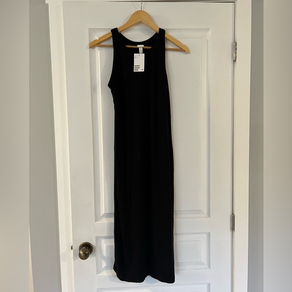 H&M Women’s Black Ribbed Dress - New with Tags - Picture 1 of 3